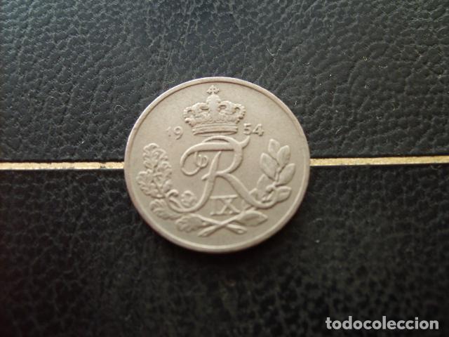 Monedas antiguas de Europa: DINAMARCA 10 ORE 1954