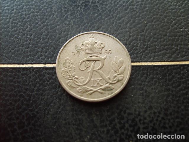 Monedas antiguas de Europa: DINAMARCA 10 ORE 1955