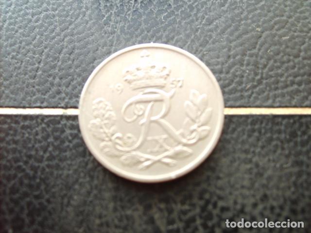 Old Coins of Europe: DINAMARCA 10 ORE 1957