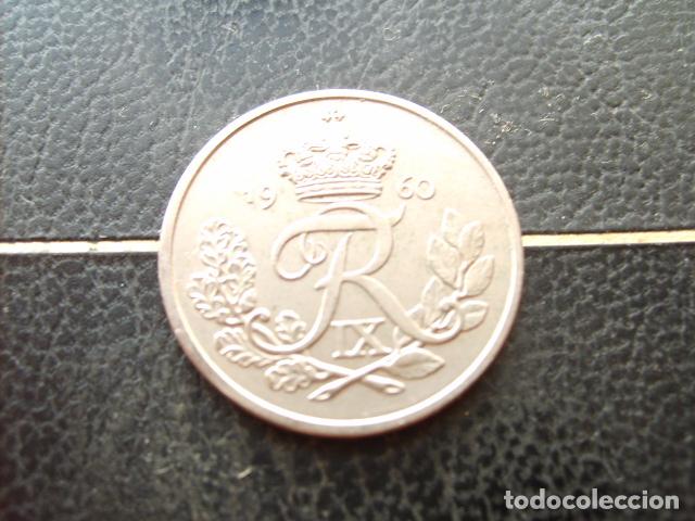 Monedas antiguas de Europa: DINAMARCA 25 ORE 1960