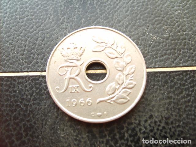Monedas antiguas de Europa: DINAMARCA 25 ORE 1966
