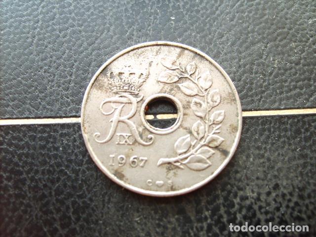 Monedas antiguas de Europa: DINAMARCA 25 ORE 1967