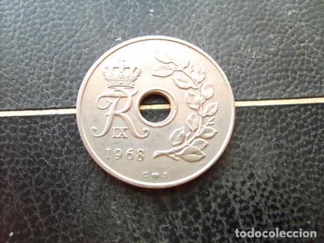 Monedas antiguas de Europa: DINAMARCA 25 ORE 1968