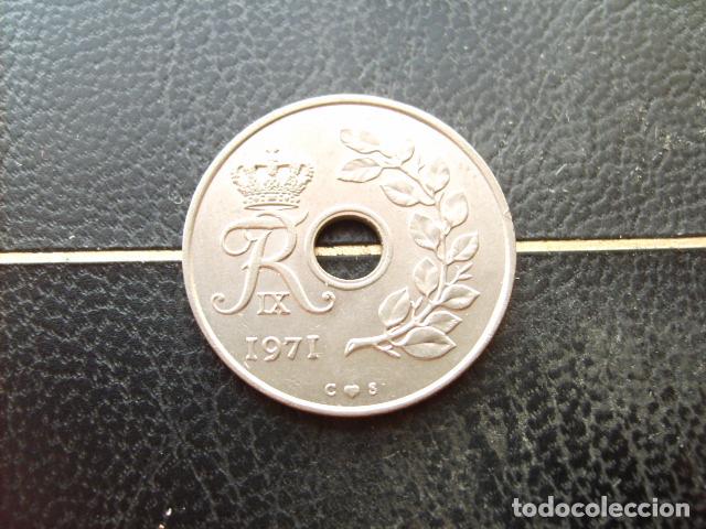 Monedas antiguas de Europa: DINAMARCA 25 ORE 1971
