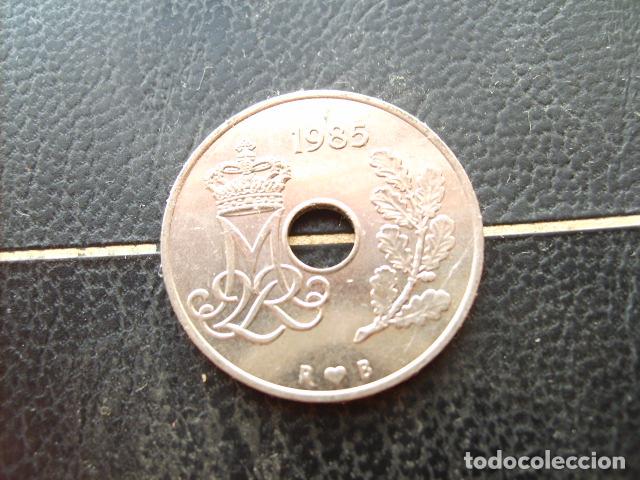 Monedas antiguas de Europa: DINAMARCA 25 ORE 1985