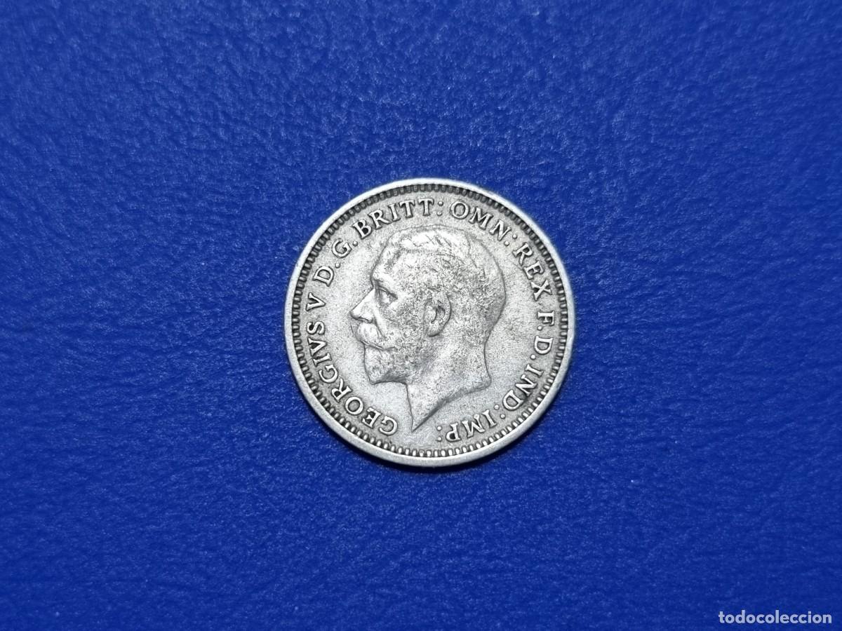 Monedas antiguas de Europa: Moneda Plata Gran Breta&ntilde;a 3 Peniques 1930 Reino Unido Inglaterra