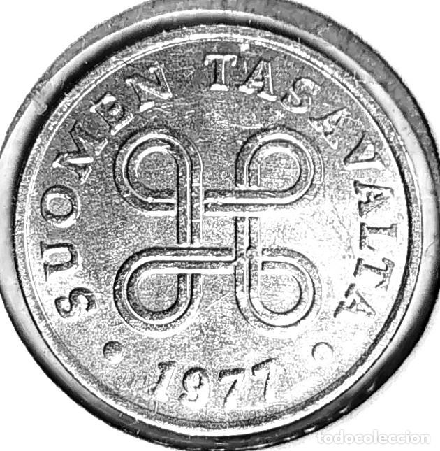 Monedas antiguas de Europa: FINLANDIA (1963-2001) - 1 PENNI 1977 - B - 0,45 GR. ALUMINIO - DIAMETRO 15,72 mm - KM#44a - MB