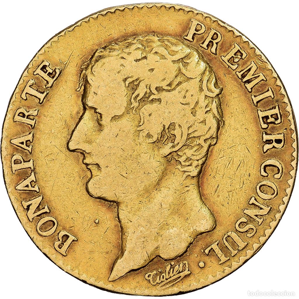 Monedas antiguas de Europa: [#1551889] Francia, Bonaparte Ier Consul, 20 Francs, An 12 (1804), Paris, Oro, BC+