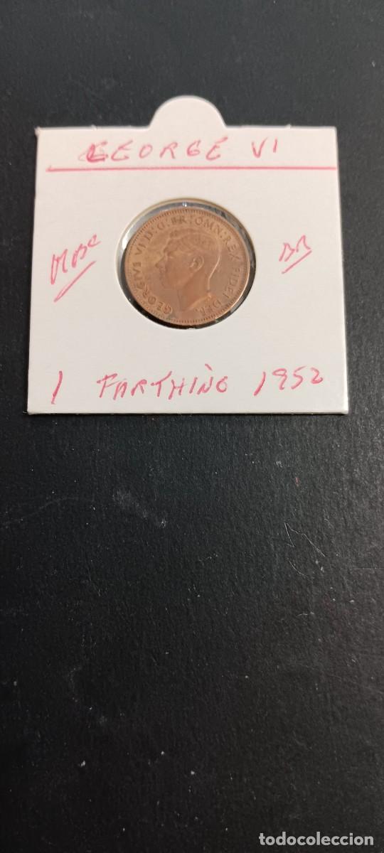 Monedas antiguas de Europa: GRAN BRETA&Ntilde;A 1 FARTHING 1952 MBC KM=867(BRONCE) GEORGE VI