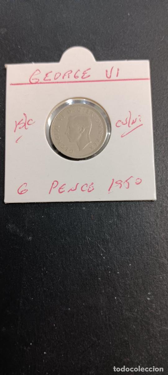 Monedas antiguas de Europa: GRAN BRETA&Ntilde;A 6 PENCE 1950 BC KM=875(CUPRONIQUEL) GEORGE VI
