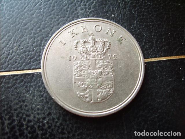 Monedas antiguas de Europa: DINAMARCA 1 CORONA 1972