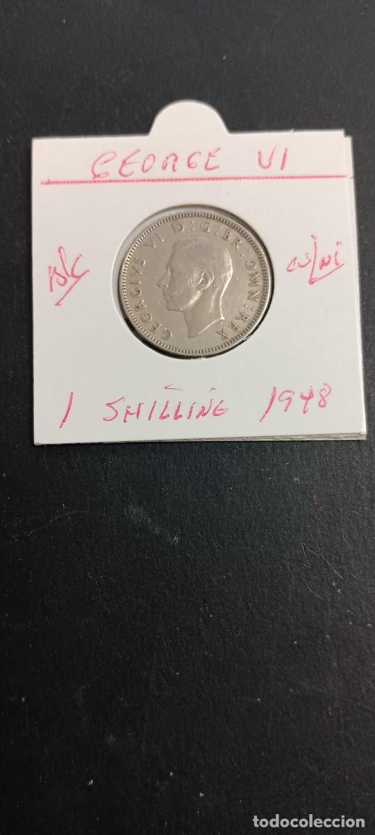 Monedas antiguas de Europa: GRAN BRETA&Ntilde;A 1 SHILLING 1948 BC KM=854(CUPRONIQUEL) GEORGE VI-ESCUDO ESCOCIA
