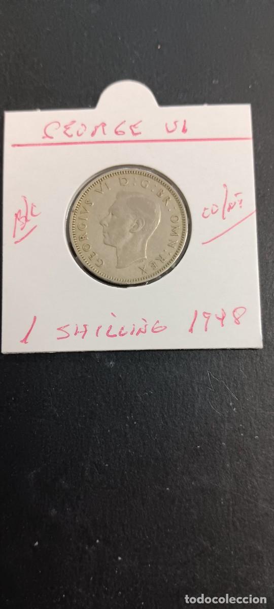 Monedas antiguas de Europa: GRAN BRETA&Ntilde;A 1 SHILLING 1948 BC KM=854(CUPRONIQUEL) GEORGE VI-ESCUDO ESCOCIA
