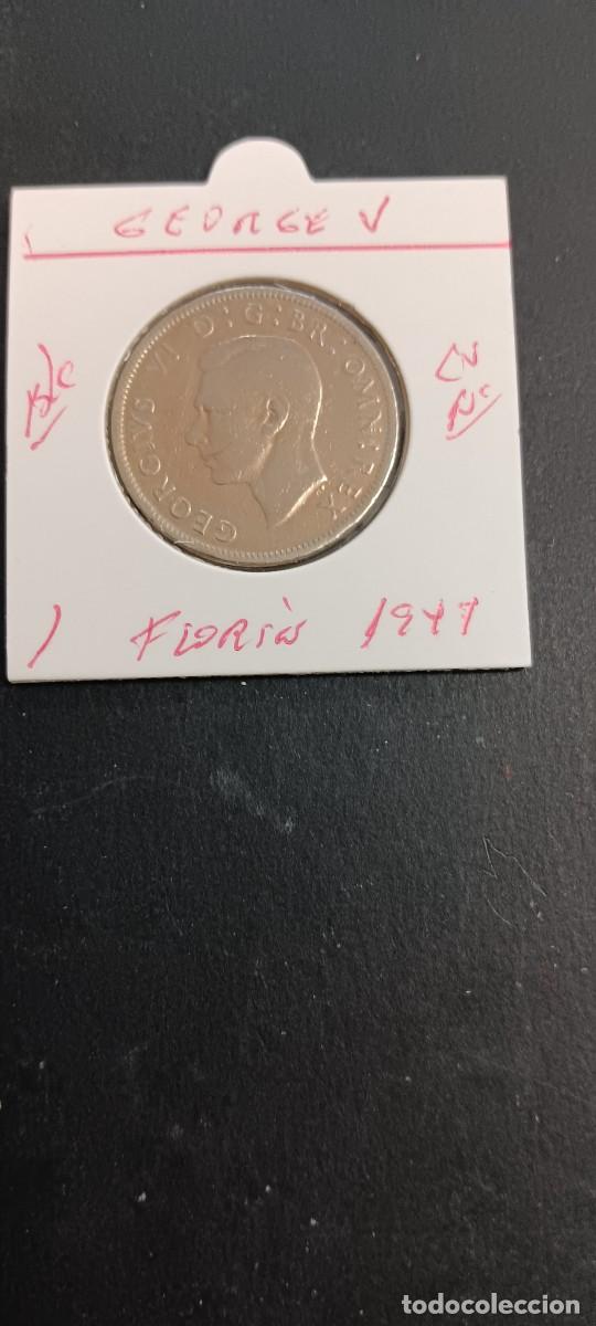 Monedas antiguas de Europa: GRAN BRETA&Ntilde;A 1 FLORIN 1947 BC KM=865(CUPRONIQUEL) GEORGE VI-ESCUDO ESCOCIA