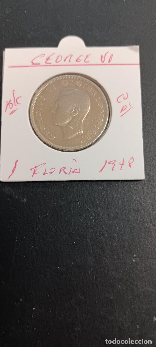 Monedas antiguas de Europa: GRAN BRETA&Ntilde;A 1 FLORIN 1948 BC KM=865(CUPRONIQUEL) GEORGE VI-ESCUDO ESCOCIA