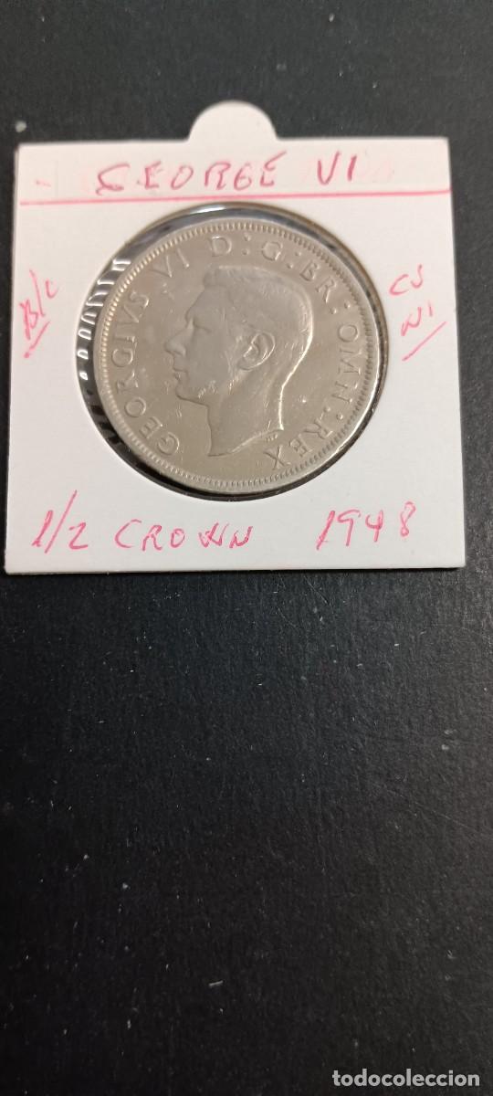Monedas antiguas de Europa: GRAN BRETA&Ntilde;A 1/2 CROWN 1948 BC KM=866(CUPRONIQUEL) GEORGE VI-