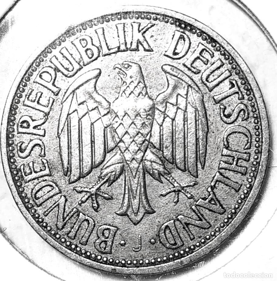 Monedas antiguas de Europa: ALEMANIA (1948-1989) - 1 DEUTSCHEMARK 1950 J - B - 5,50 GR. CUPRONIQUEL - DIAMETRO 23,50 mm - KM#110
