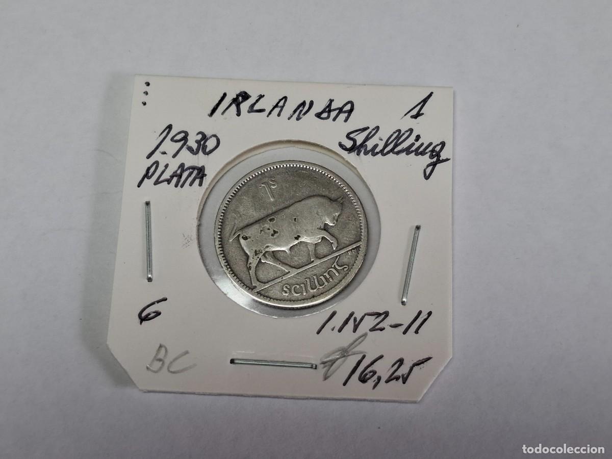 Monedas antiguas de Europa: 1 SHILLING de PLATA de 1930 KM 6 IRLANDA en BC