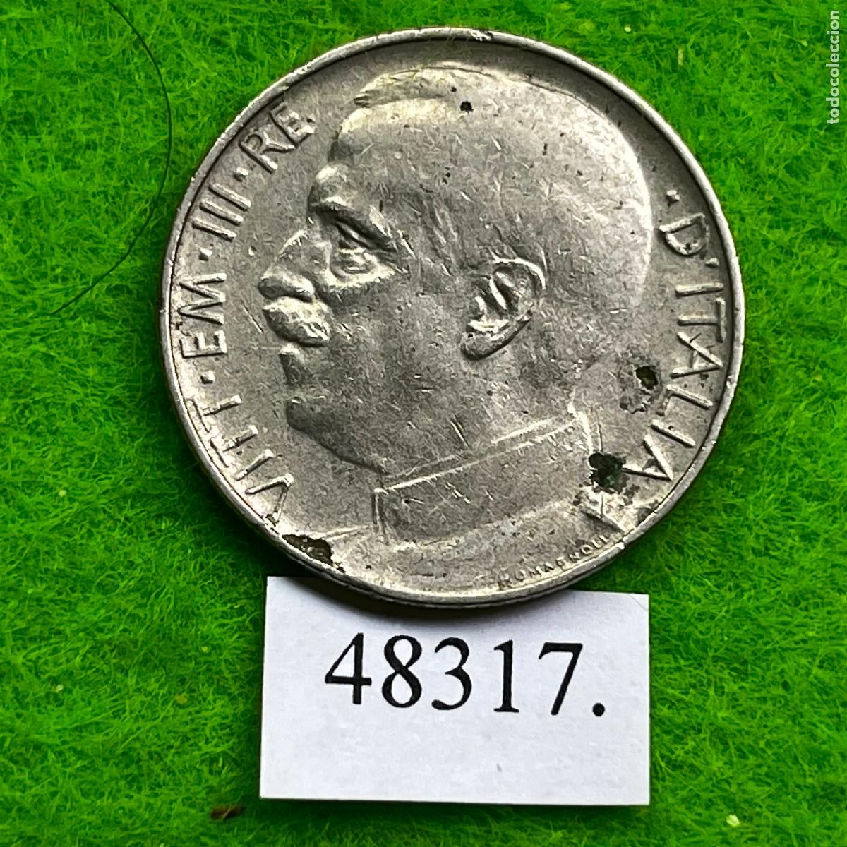 Monedas antiguas de Europa: Italia 50 c&eacute;ntimos 1921