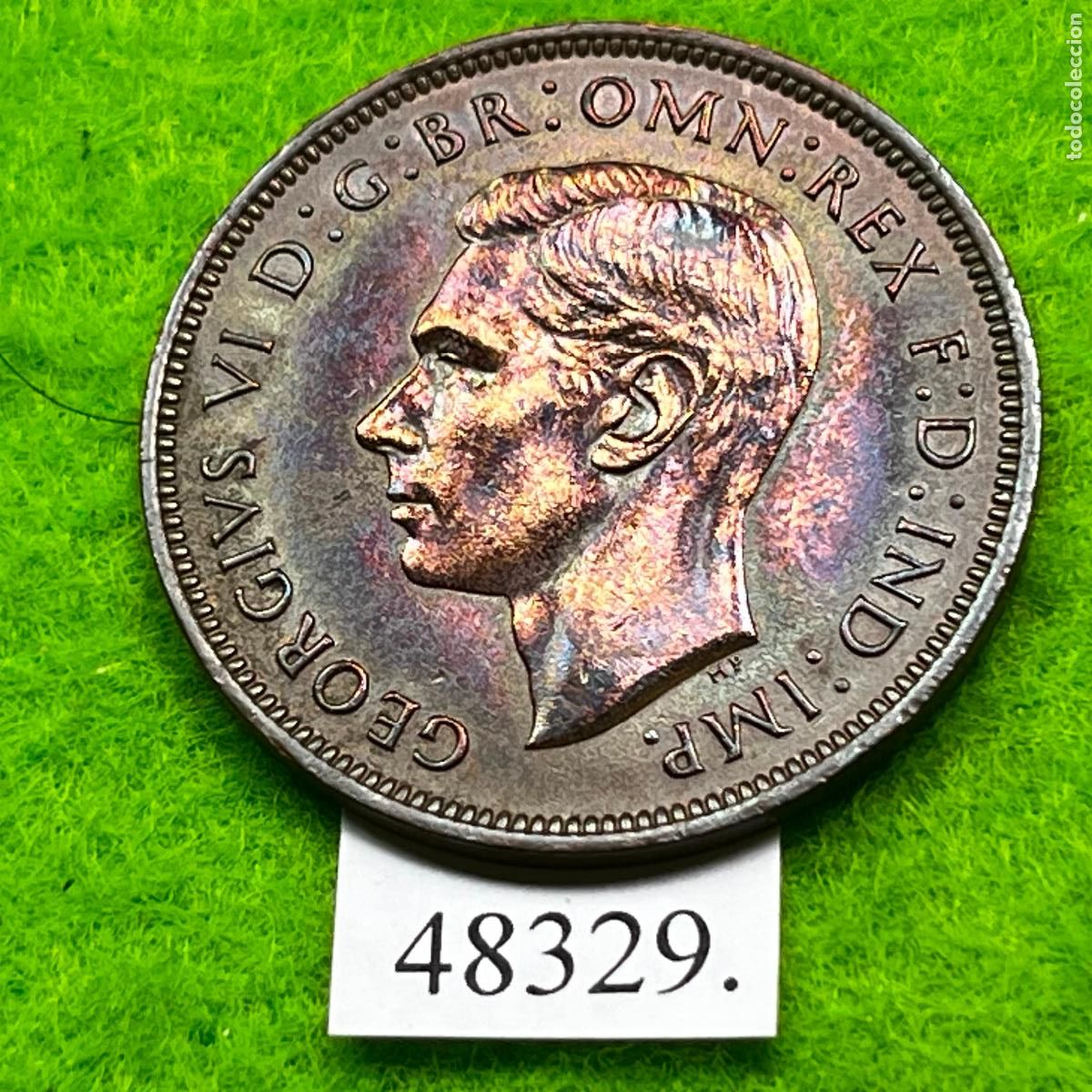 Monedas antiguas de Europa: UK, 1 penique 1938, Inglaterra