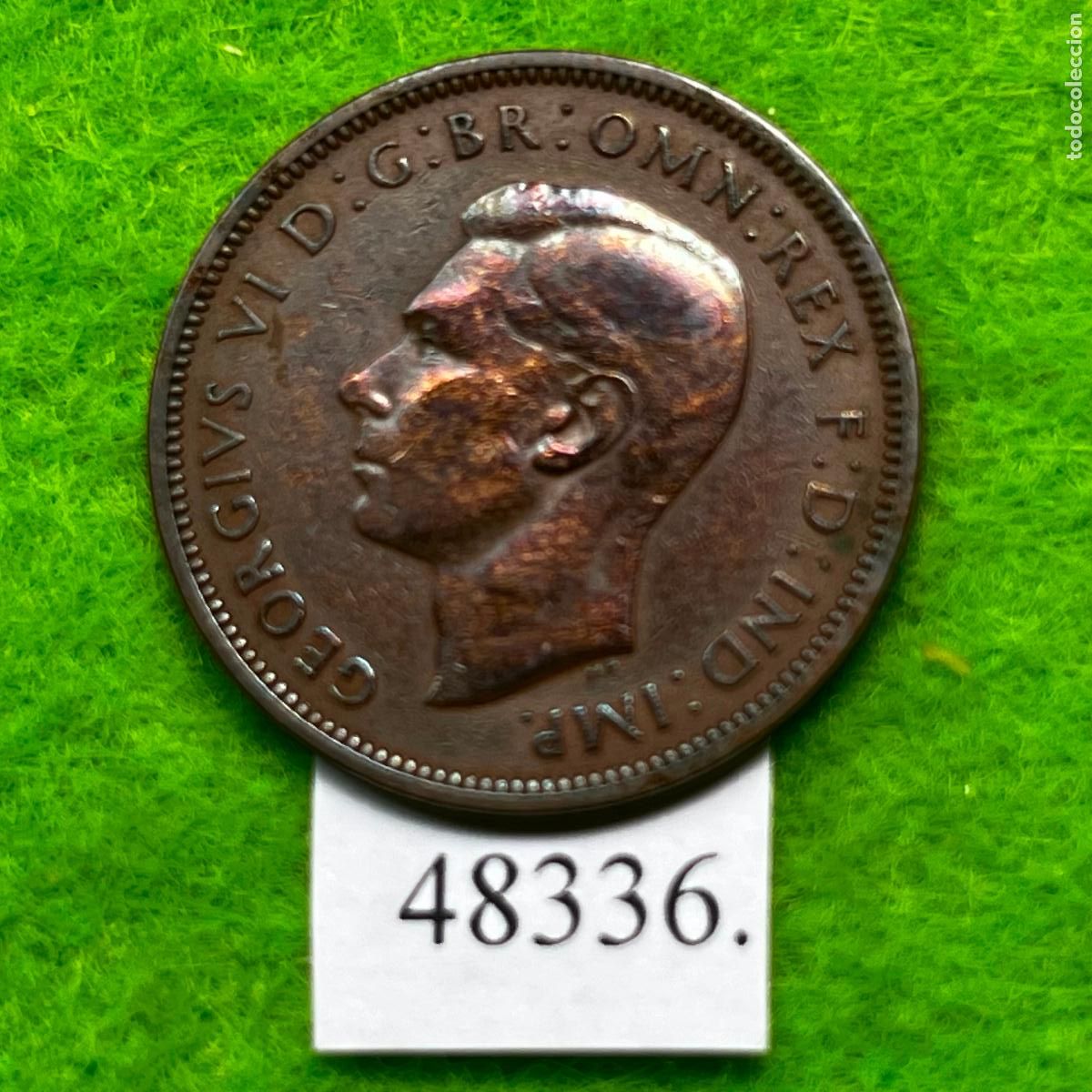 Monedas antiguas de Europa: Inglaterra, 1/2 penique, 1941, UK