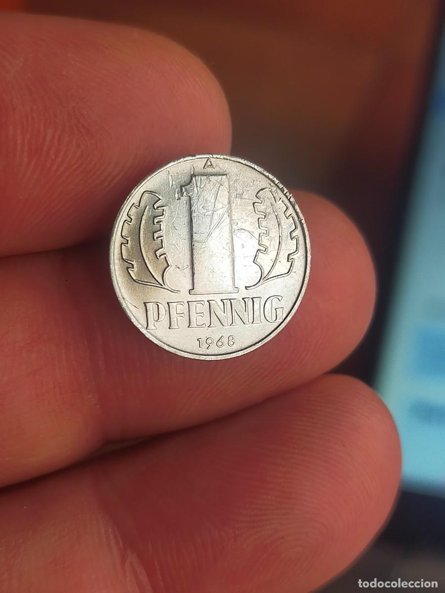 Monedas antiguas de Europa: MONEDA DE 1 UN PFENNIG ALEMANIA ORIENTAL 1968 A EXCELENTE CONSERVACION