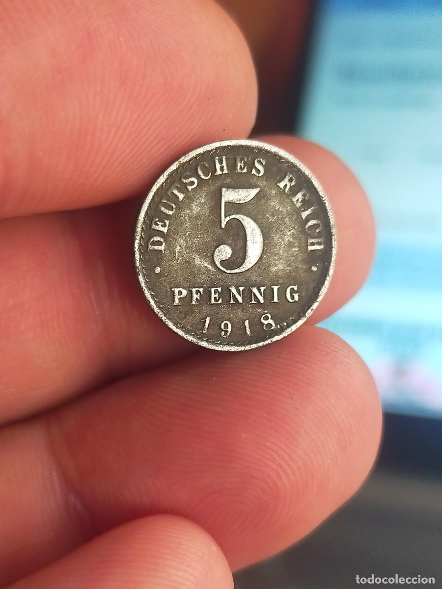 Monedas antiguas de Europa: MONEDA DE 5 CINCO PFENNIG ALEMANIA ORIENTAL 1918 A BUENA CONSERVACION