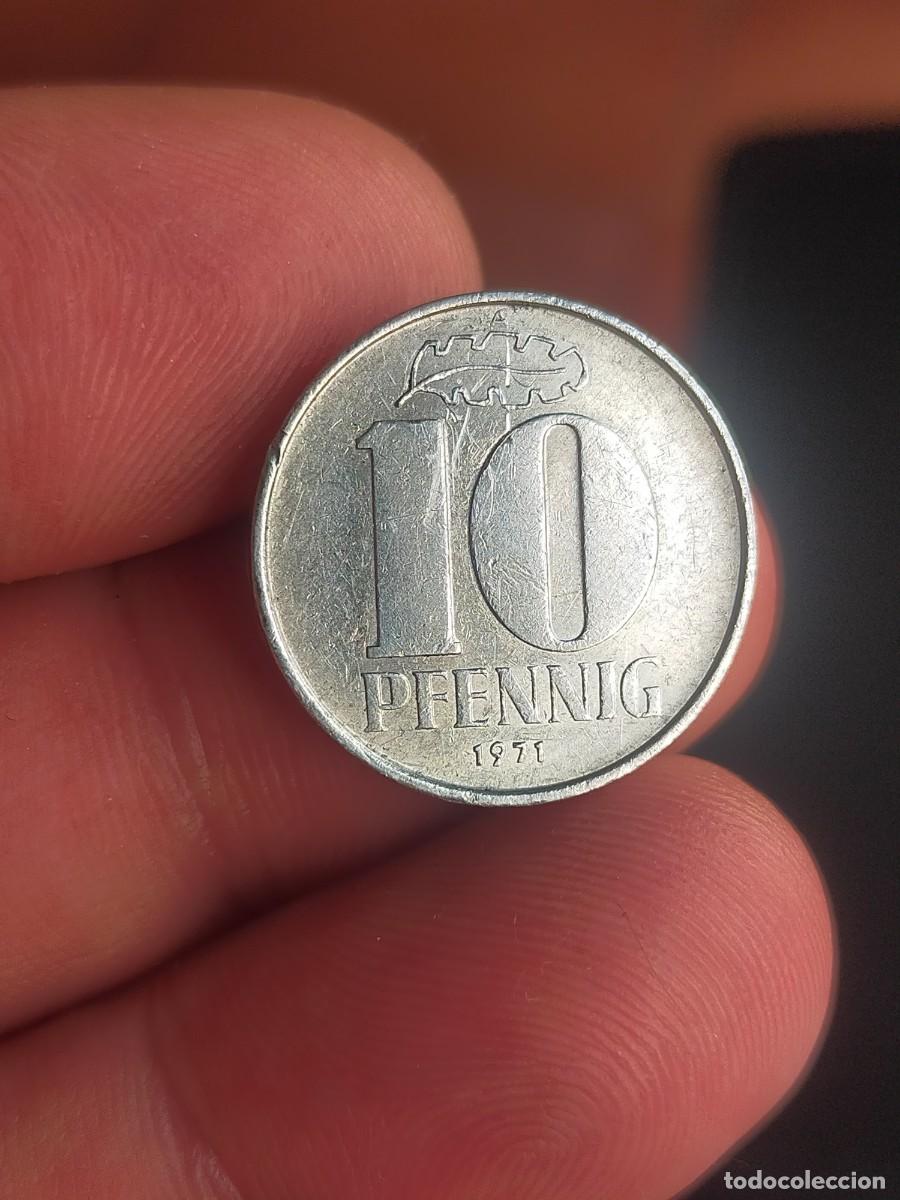 Monedas antiguas de Europa: MONEDA DE 10 DIEZ PFENNIG ALEMANIA ORIENTAL 1971 A MUY BUENA CONSERVACION
