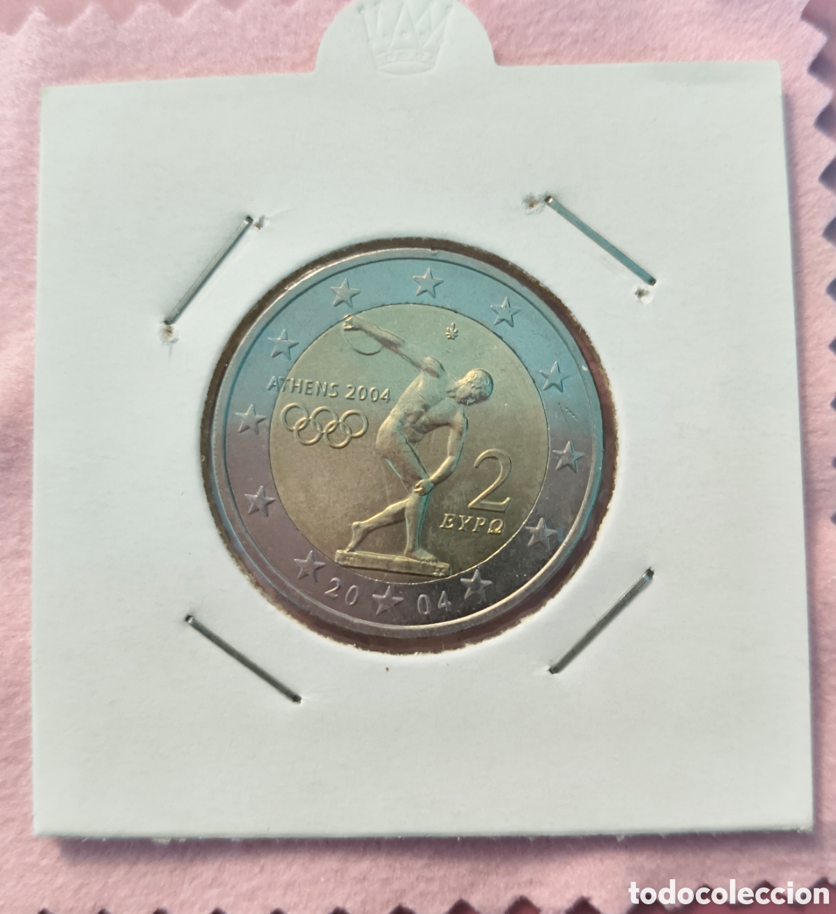 Monedas antiguas de Europa: Moneda 2 EURO Conmemorativa SC Grecia Atenas 2004