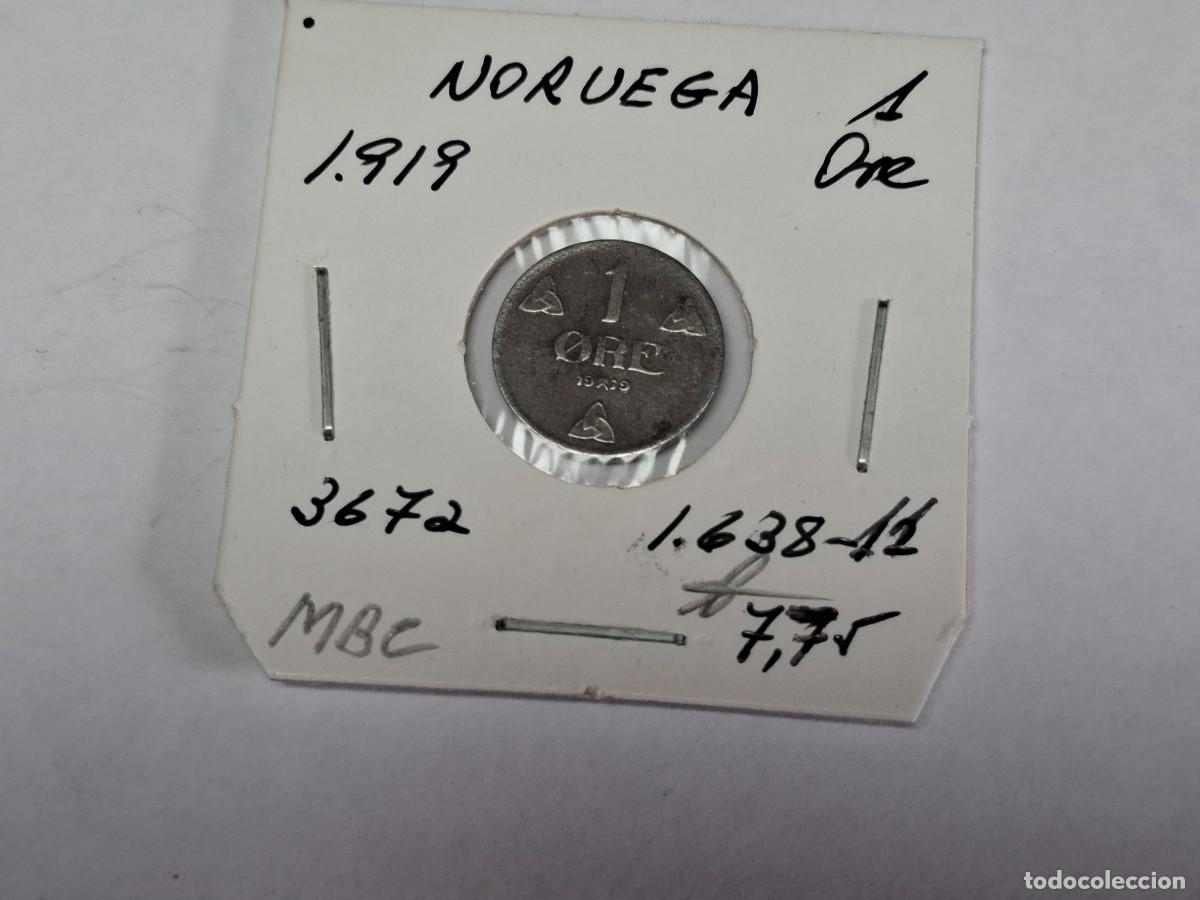 Monedas antiguas de Europa: 1 ORE de 1919 KM 367a NORUEGA en MBC