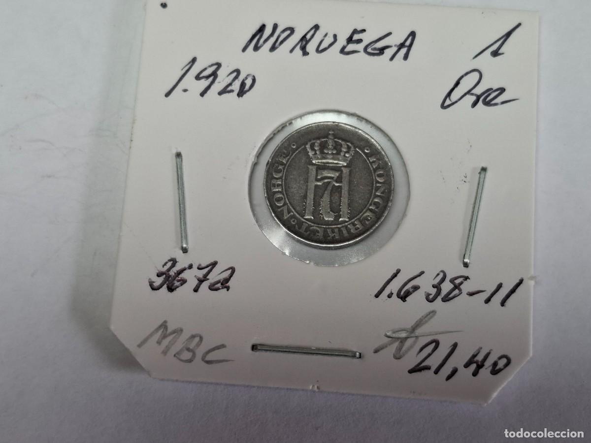 Monedas antiguas de Europa: 1 ORE de 1920 KM 367a NORUEGA en MBC