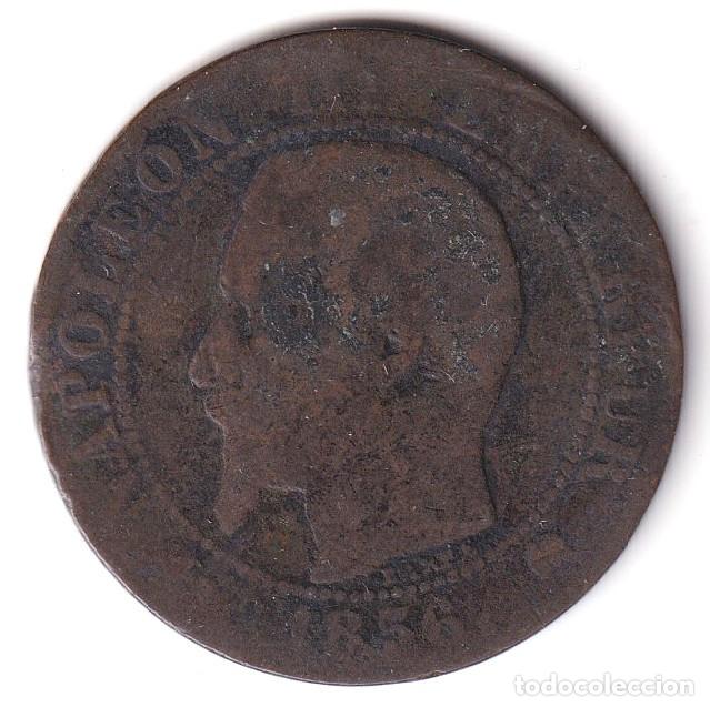 Monedas antiguas de Europa: MONEDA FRANCIA - 5 CENTIMOS - NAPOLEON III - 1856 K - COBRE