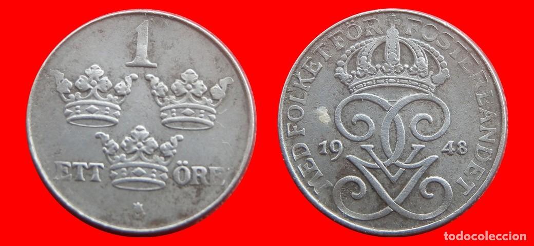 Monedas antiguas de Europa: 1 ORE 1948 HIERRO SUECIA-152959