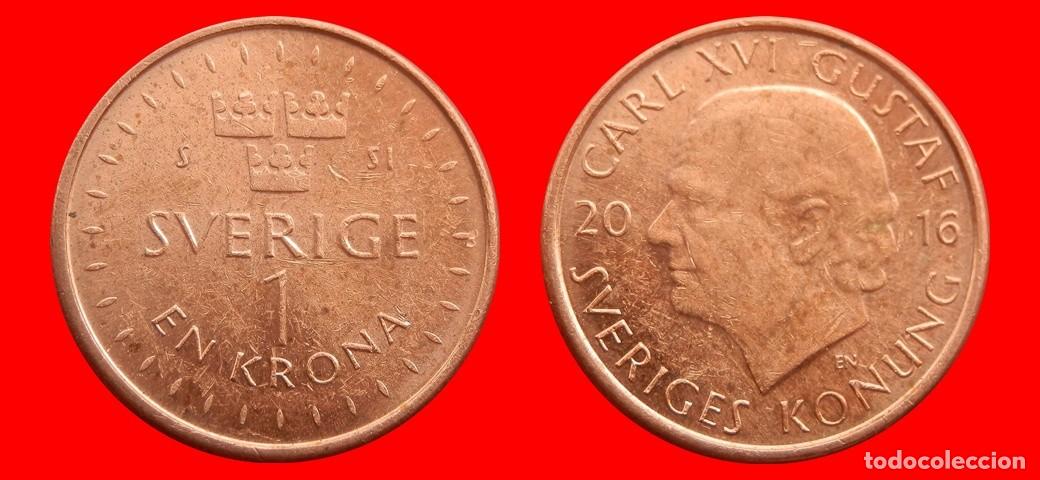 Monedas antiguas de Europa: 1 CORONA 2016 SUECIA-152965