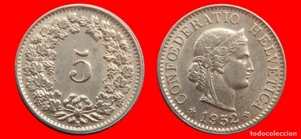 Monedas antiguas de Europa: 5 RAPPEN 1952 SUIZA-152978
