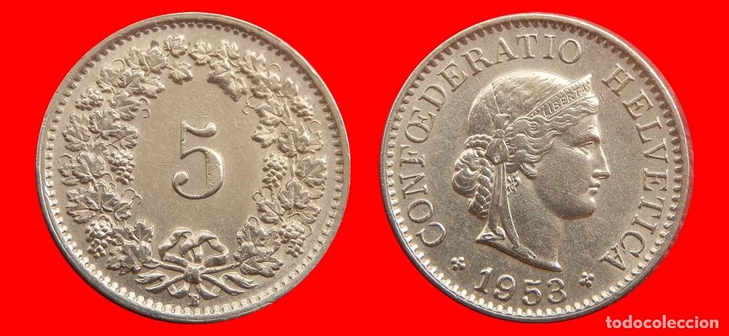 Monedas antiguas de Europa: 5 RAPPEN 1953 SUIZA-152979