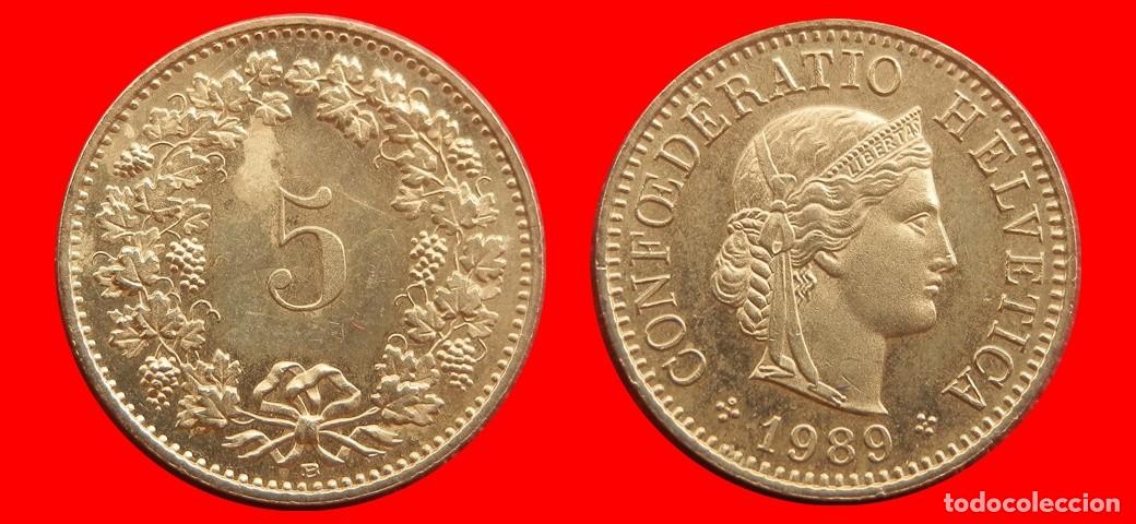 Monedas antiguas de Europa: 5 RAPPEN 1989 SUIZA-152981