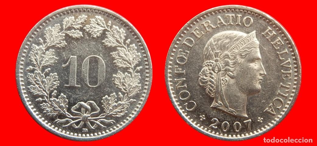 Monedas antiguas de Europa: 10 RAPPEN 2007 SUIZA-152985