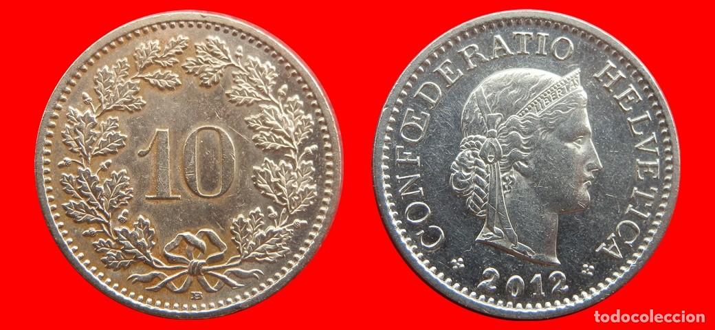 Monedas antiguas de Europa: 10 RAPPEN 2012 SUIZA-152987