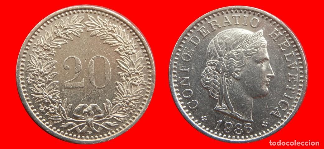 Monedas antiguas de Europa: 20 RAPPEN 1986 SUIZA-152990