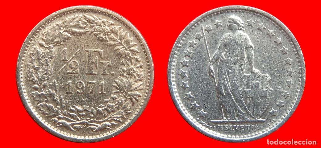 Monedas antiguas de Europa: 1/2 FRANCO 1971 SUIZA-152991