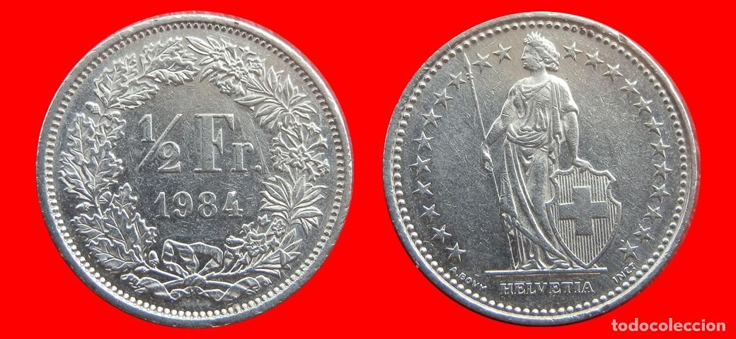 Monedas antiguas de Europa: 1/2 FRANCO 1984 SUIZA-152992