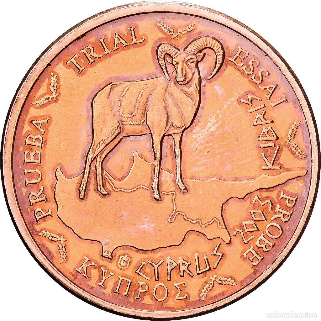 Monedas antiguas de Europa: [#1214616] Chipre, 5 Euro Cent, Exonumia, 2003, Cobre chapado en acero, SC
