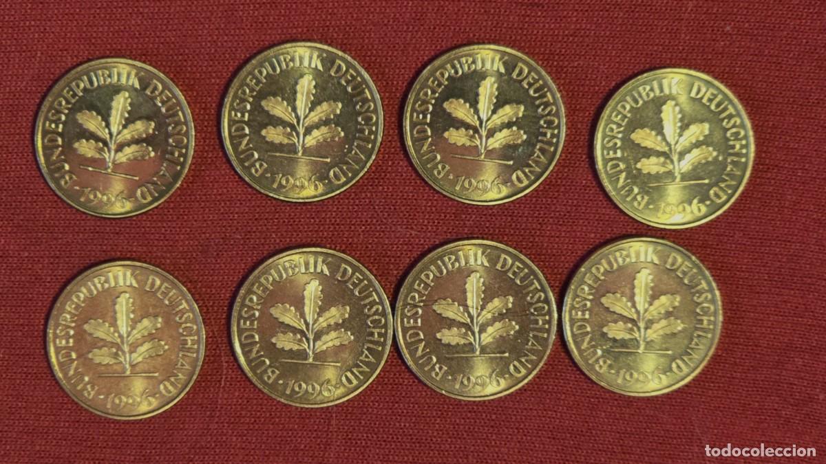 Monedas antiguas de Europa: 8 Monedas de Alemania D - 1996 de 5 Pfennig