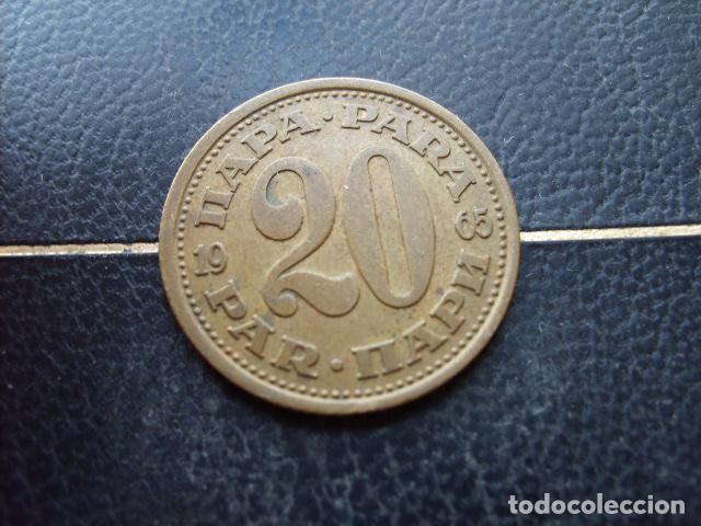 Monedas antiguas de Europa: YUGOSLAVIA 20 PARA 1965