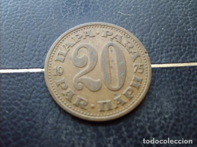 Monedas antiguas de Europa: YUGOSLAVIA 20 PARA 1975