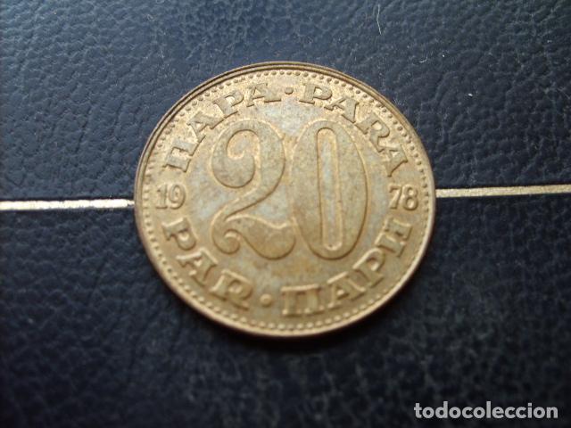 Monedas antiguas de Europa: YUGOSLAVIA 20 PARA 1978