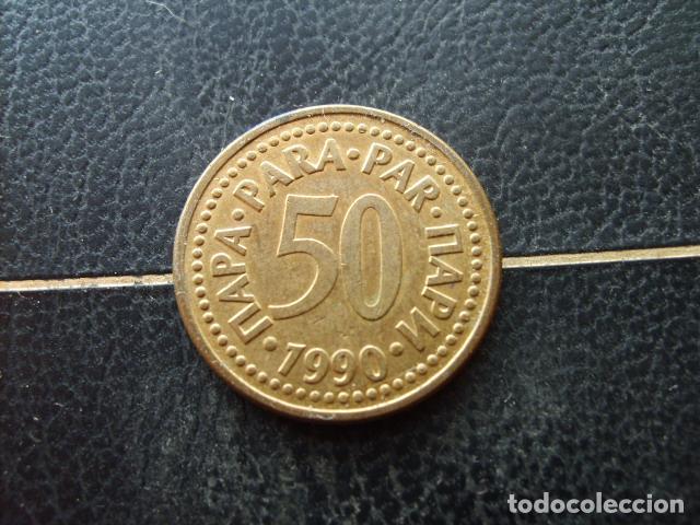 Monedas antiguas de Europa: YUGOSLAVIA 50 PARA 1990