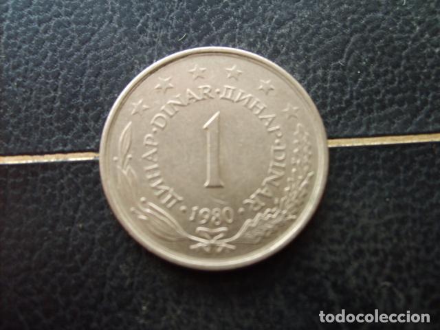 Monedas antiguas de Europa: YUGOSLAVIA 1 DINAR 1980
