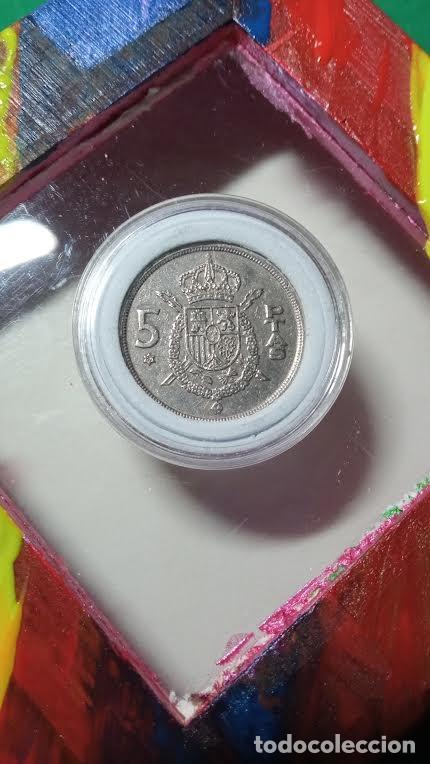 Monedas antiguas de Europa: La moneda conocida por &rdquo; el error del mudial &rdquo; MONEDA 5 pesetas 1.975 estrella 80